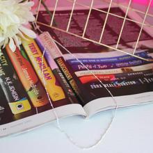 Load image into Gallery viewer, Long Mini Beaded Silver Necklace