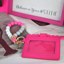 Load image into Gallery viewer, Silicone Beaded Wristlet Keychain Bracelet with Wallet