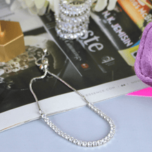 Load image into Gallery viewer, Silver Cubic Tennis Bracelet - Blinged Jewels