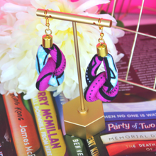 Load image into Gallery viewer, Purple African Knot Danglers