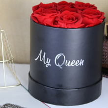 Load image into Gallery viewer, Preserved Red Roses in Basic Round Box
