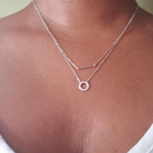 Load image into Gallery viewer, Layered Silver Necklace - Blinged Jewels