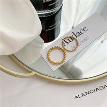 Load image into Gallery viewer, 14K Gold Plated Beaded Ring