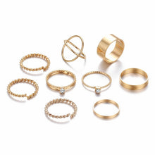 Load image into Gallery viewer, Round Hollow Geometric Rings - Blinged Jewels