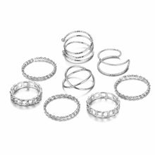 Load image into Gallery viewer, Round Hollow Geometric Rings - Blinged Jewels