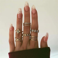 Load image into Gallery viewer, Bohemian Retro Silver Ring Set - Blinged Jewels