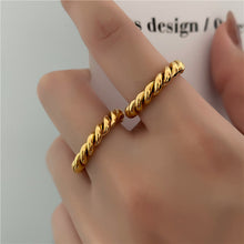 Load image into Gallery viewer, Twisted Rope Stainless Steel Ring