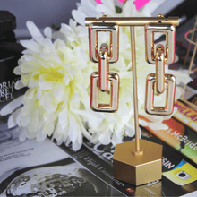 Load image into Gallery viewer, Hip Hop Link Chain Earrings - Blinged Jewels
