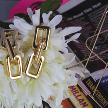 Load image into Gallery viewer, Hip Hop Link Chain Earrings - Blinged Jewels
