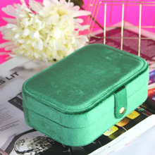 Load image into Gallery viewer, Italian Velvet Jewelry Box with Mirror
