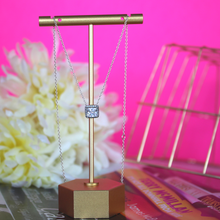 Load image into Gallery viewer, Square Halo Necklace
