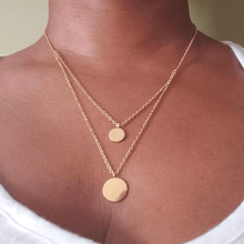 Load image into Gallery viewer, Circle Gold Necklace - Blinged Jewels
