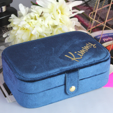 Load image into Gallery viewer, Italian Velvet Jewelry Box with Mirror
