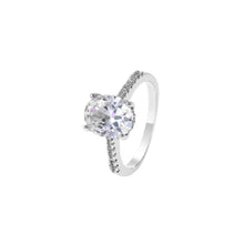 Load image into Gallery viewer, Emerald Pear Oval Cut Cubic Zirconia Rings
