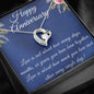 Happy Anniversary Love Necklace - Blinged Jewels