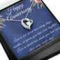 Happy Anniversary Love Necklace - Blinged Jewels