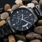 Engraved Black Chronograph Watch - Blinged Jewels