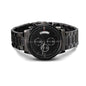 Engraved Black Chronograph Watch - Blinged Jewels