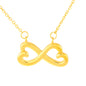 Sister Infinity Hearts Necklace - Blinged Jewels