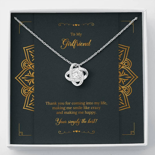 Girlfriend Love Knot Necklace - Blinged Jewels