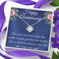 Happy Anniversary Love Knot Necklace - Blinged Jewels