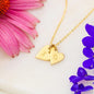 Initial Hearts Necklace - Blinged Jewels