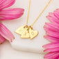 Initial Hearts Necklace - Blinged Jewels