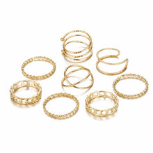 Load image into Gallery viewer, Round Hollow Geometric Rings - Blinged Jewels
